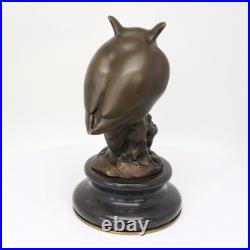 Statue Sculpture Chouette Hibou Oiseau Animalier Style Art Deco Style Art Nouvea