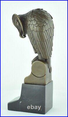 Statue Sculpture Chouette Hibou Oiseau Animalier Style Art Deco Style Art Nouvea