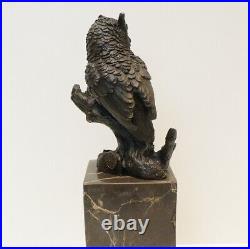 Statue Sculpture Chouette Hibou Oiseau Animalier Style Art Deco Style Art Nouvea