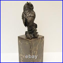 Statue Sculpture Chouette Hibou Oiseau Animalier Style Art Deco Style Art Nouvea