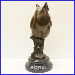 Statue Sculpture Chouette Hibou Oiseau Animalier Style Art Deco Style Art Nouvea