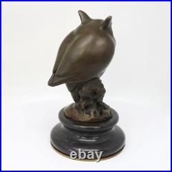 Statue Sculpture Chouette Hibou Oiseau Animalier Style Art Deco Style Art Nouvea