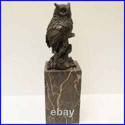 Statue Sculpture Chouette Hibou Oiseau Animalier Style Art Deco Style Art Nouvea