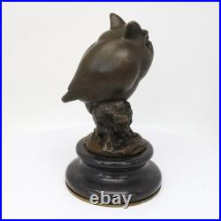 Statue Sculpture Chouette Hibou Oiseau Animalier Style Art Deco Style Art Nouvea
