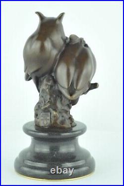 Statue Sculpture Chouette Hibou Oiseau Animalier Style Art Deco Style Art Nouvea