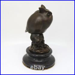 Statue Sculpture Chouette Hibou Oiseau Animalier Style Art Deco Style Art Nouvea