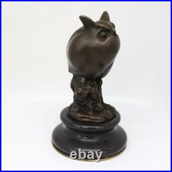 Statue Sculpture Chouette Hibou Oiseau Animalier Style Art Deco Style Art Nouvea