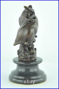 Statue Sculpture Chouette Hibou Oiseau Animalier Style Art Deco Style Art Nouvea