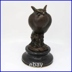 Statue Sculpture Chouette Hibou Oiseau Animalier Style Art Deco Style Art Nouvea