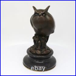 Statue Sculpture Chouette Hibou Oiseau Animalier Style Art Deco Style Art Nouvea