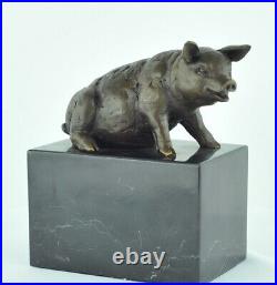 Statue Sculpture Cochon Animalier Style Art Deco Style Art Nouveau Bronze massif