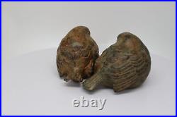 Statue Sculpture Couple de moineau Oiseau Animalier Style Art Deco Style Art Nou