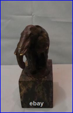 Statue Sculpture Elephant Animalier Style Art Deco Style Art Nouveau Bronze mass Statue Sculpture Elephant Animalier Style Art Deco Style Art Nouveau Bronze mass