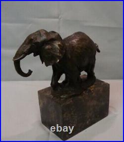 Statue Sculpture Elephant Animalier Style Art Deco Style Art Nouveau Bronze mass