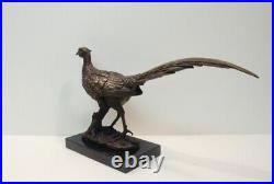 Statue Sculpture Faisan Oiseau Animalier Chasse Style Art Deco Style Art Nouveau