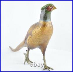 Statue Sculpture Faisan Oiseau Animalier Chasse Style Art Deco Style Art Nouveau