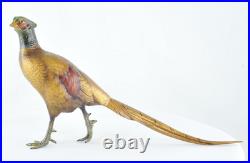 Statue Sculpture Faisan Oiseau Animalier Chasse Style Art Deco Style Art Nouveau