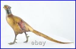 Statue Sculpture Faisan Oiseau Animalier Chasse Style Art Deco Style Art Nouveau