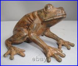 Statue Sculpture Grenouille Animalier Style Art Deco Style Art Nouveau Bronze ma