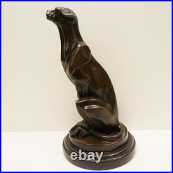 Statue Sculpture Guepard Animalier Style Art Deco Style Art Nouveau Bronze massi Statue Sculpture Guepard Animalier Style Art Deco Style Art Nouveau Bronze massi