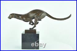 Statue Sculpture Guepard Animalier Style Art Deco Style Art Nouveau Bronze massi