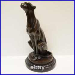 Statue Sculpture Guepard Animalier Style Art Deco Style Art Nouveau Bronze massi Statue Sculpture Guepard Animalier Style Art Deco Style Art Nouveau Bronze massi