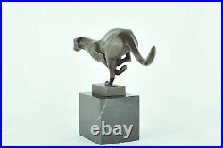 Statue Sculpture Guepard Animalier Style Art Deco Style Art Nouveau Bronze massi