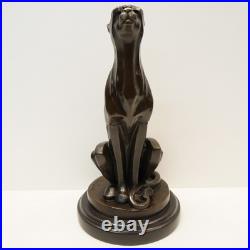 Statue Sculpture Guepard Animalier Style Art Deco Style Art Nouveau Bronze massi Statue Sculpture Guepard Animalier Style Art Deco Style Art Nouveau Bronze massi
