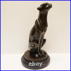Statue Sculpture Guepard Animalier Style Art Deco Style Art Nouveau Bronze massi Statue Sculpture Guepard Animalier Style Art Deco Style Art Nouveau Bronze massi