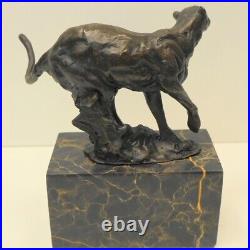 Statue Sculpture Guépard Animalier Style Art Deco Style Art Nouveau Bronze massi