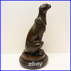 Statue Sculpture Guepard Animalier Style Art Deco Style Art Nouveau Bronze massi Statue Sculpture Guepard Animalier Style Art Deco Style Art Nouveau Bronze massi