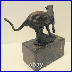 Statue Sculpture Guépard Animalier Style Art Deco Style Art Nouveau Bronze massi