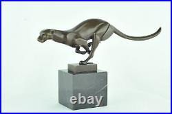 Statue Sculpture Guepard Animalier Style Art Deco Style Art Nouveau Bronze massi