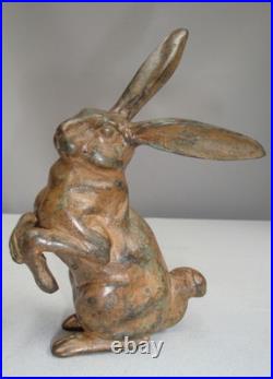 Statue Sculpture Lapin Lievre Animalier Chasse Style Art Deco Style Art Nouveau