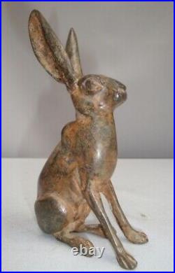 Statue Sculpture Lapin Lievre Animalier Chasse Style Art Deco Style Art Nouveau