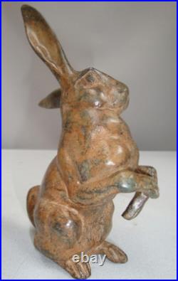 Statue Sculpture Lapin Lievre Animalier Chasse Style Art Deco Style Art Nouveau