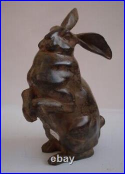 Statue Sculpture Lapin Lievre Animalier Chasse Style Art Deco Style Art Nouveau