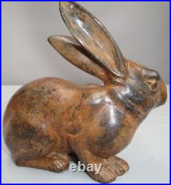 Statue Sculpture Lapin Lievre Animalier Chasse Style Art Deco Style Art Nouveau