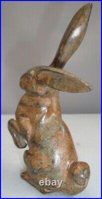 Statue Sculpture Lapin Lievre Animalier Chasse Style Art Deco Style Art Nouveau