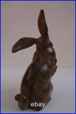 Statue Sculpture Lapin Lievre Animalier Chasse Style Art Deco Style Art Nouveau