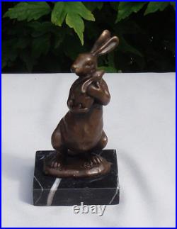 Statue Sculpture Lapin Lievre Animalier Style Art Deco Style Art Nouveau Bronze Statue Sculpture Lapin Lievre Animalier Style Art Deco Style Art Nouveau Bronze