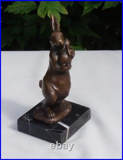 Statue Sculpture Lapin Lievre Animalier Style Art Deco Style Art Nouveau Bronze Statue Sculpture Lapin Lievre Animalier Style Art Deco Style Art Nouveau Bronze