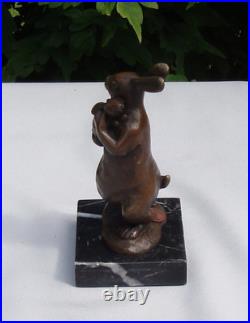 Statue Sculpture Lapin Lievre Animalier Style Art Deco Style Art Nouveau Bronze Statue Sculpture Lapin Lievre Animalier Style Art Deco Style Art Nouveau Bronze