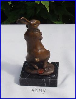Statue Sculpture Lapin Lievre Animalier Style Art Deco Style Art Nouveau Bronze Statue Sculpture Lapin Lievre Animalier Style Art Deco Style Art Nouveau Bronze
