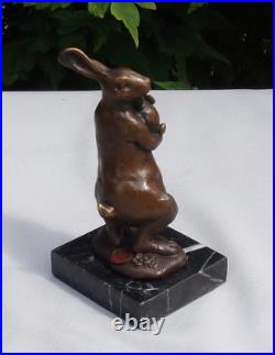 Statue Sculpture Lapin Lievre Animalier Style Art Deco Style Art Nouveau Bronze Statue Sculpture Lapin Lievre Animalier Style Art Deco Style Art Nouveau Bronze