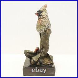 Statue Sculpture Oiseau Animalier Style Art Deco Style Art Nouveau Bronze massif