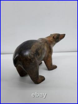 Statue Sculpture Ours Animalier Style Art Deco Style Art Nouveau Bronze massif S