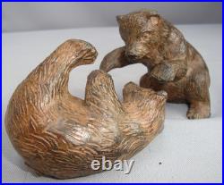 Statue Sculpture Ours Animalier Style Art Deco Style Art Nouveau Bronze massif S Statue Sculpture Ours Animalier Style Art Deco Style Art Nouveau Bronze massif S