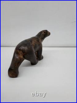 Statue Sculpture Ours Animalier Style Art Deco Style Art Nouveau Bronze massif S