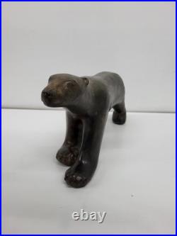 Statue Sculpture Ours Animalier Style Art Deco Style Art Nouveau Bronze massif S